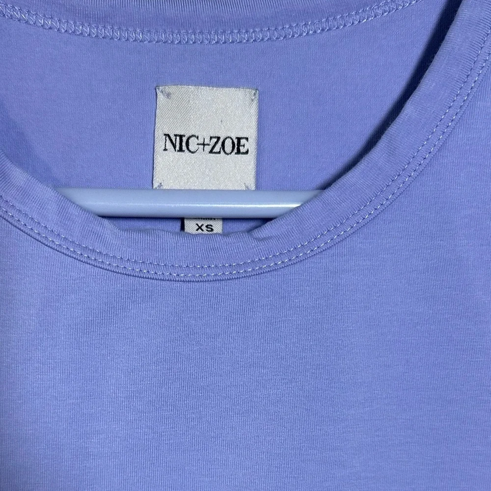 NIC+ZOE Lavender Crew Neck Top - Picture 3 of 5